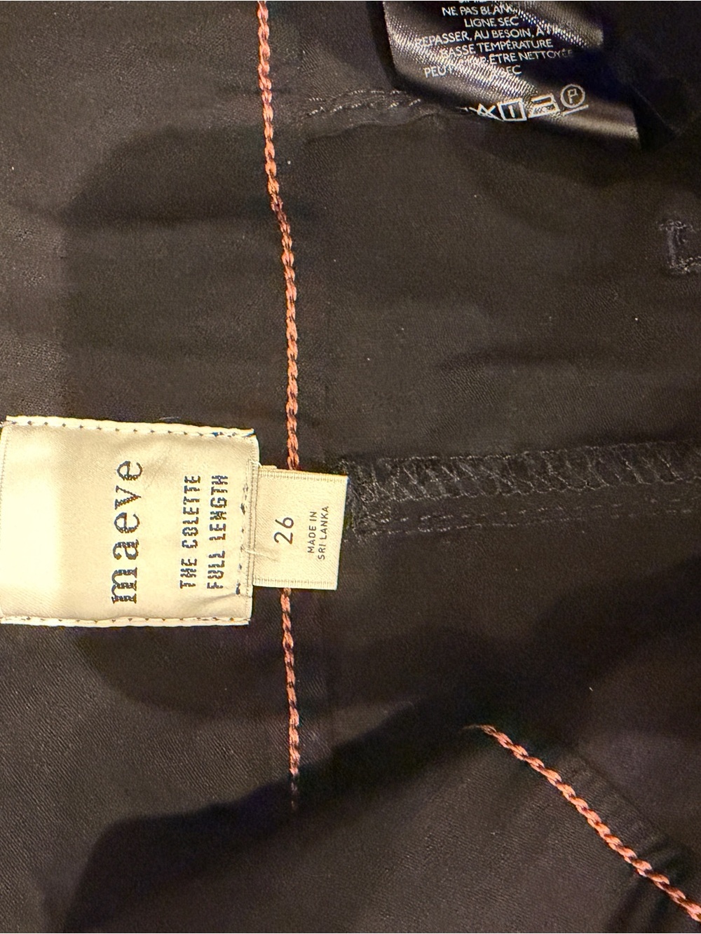 Maeve Men's Black Skinny Jeans with Contrast Stitching